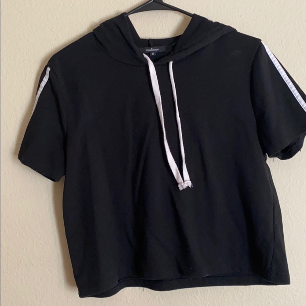 Black crop sweater